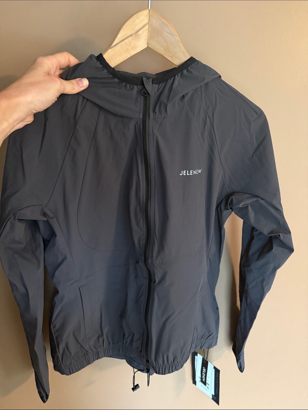 Jelenew Women's Hooded Windbreaker Cycling Jacket